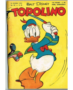 Topolino n.  45 *25 giu 1952 * ed.Walt Disney Mondadori