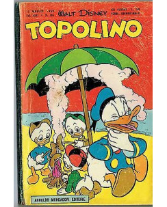 Topolino n. 186 *10 mag 1958 * PUNTI ed.Walt Disney Mondadori