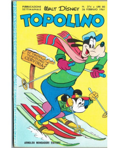 Topolino n. 274 *26 feb 1961 * PUNTI ed.Walt Disney Mondadori