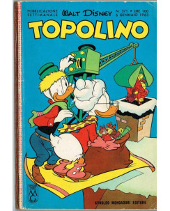 Topolino n. 371 * 6 gen 1963 *NO PUNTI ed.Walt Disney Mondadori