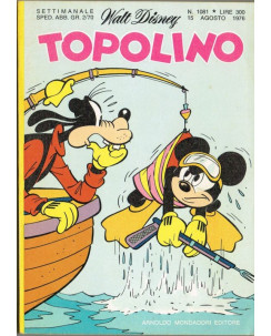 Topolino n.1081 *15 ago 1976 * PUNTI  ed.Walt Disney Mondadori