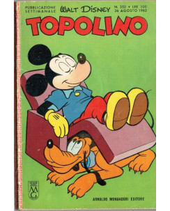 Topolino n. 352 *26 ago 1962 * PUNTI e FIGURINE ed.Walt Disney Mondadori