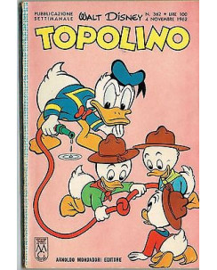 Topolino n. 362 * 4 nov 1962 * NO PUNTI ed.Walt Disney Mondadori