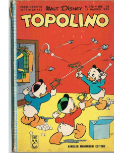 Topolino n. 390 *19 mag 1963 * NO PUNTI SI FIGURINE ed.Walt Disney Mondadori