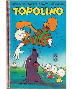Topolino n. 407 *15 set 1963 * NO PUNTI ed.Walt Disney Mondadori