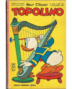 Topolino n. 459 *13 set 1964 * NO PUNTI ed.Walt Disney Mondadori