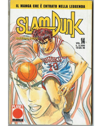 Slam Dunk n.14 di Takehiko Inoue - Prima Edizione Planet Manga