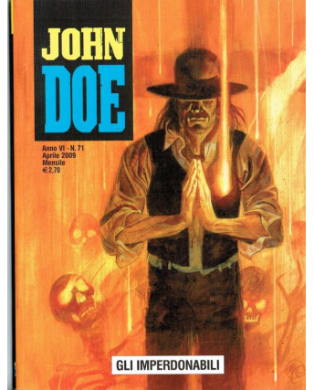 John Doe n.71 di Roberto Recchioni, Bartoli, Carnevale ed. Eura