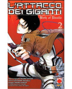 L'Attacco dei Giganti Birth of Rivaille n. 2 ed.Planet Manga