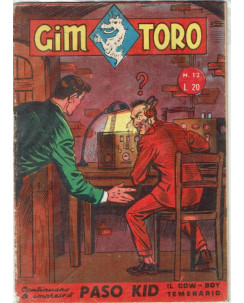 Gim Toro n. 12 Paso Kid ed. Dardo 1957 FU07