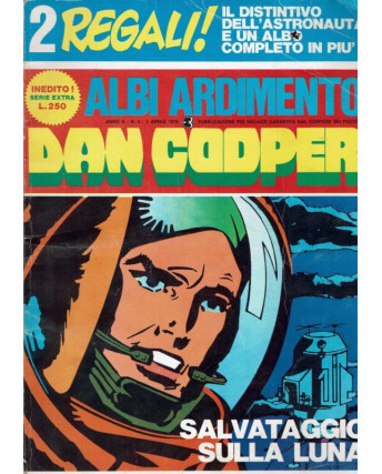 Albi Ardimento 1970 anno II n. 4 Dan Cooper Salvataggio sulla Luna di resa FU03
