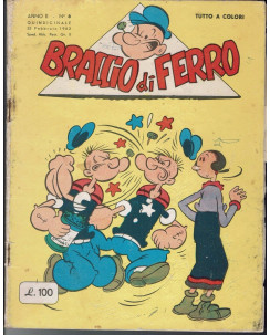 Braccio di Ferro anno II n. 6 ed. Giuseppe Vita 1963 FU03