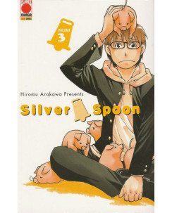 Silver Spoon n. 3 di Hiromu Arakawa ed.Panini sconto 40% NUOVO