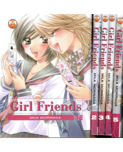 GIRL FRIENDS 1/5 serie COMPLETA di Morinaga ed.Magic Press