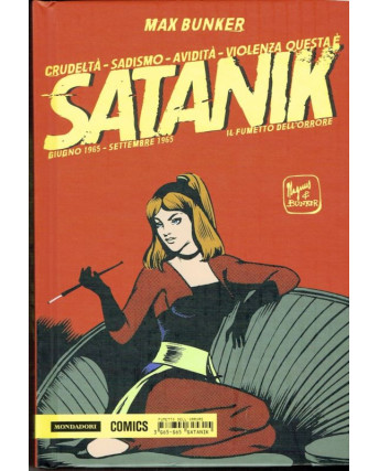 Satanik n. 3 giu. '65/set. '65 Bunker & Magnus cartonato ed.Mondadori