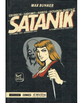 Satanik n. 4 ott. '65/gen. '66 Bunker & Magnus cartonato ed.Mondadori