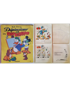 ALBUM DA COLORARE Dipingiamo con Paperino Walt Disney ed. Mondadori 1964