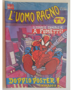 L'Uomo Ragno TV 2 Storie Complete DOPPIO POSTER Marvel Kids n. 1 1996 FU03