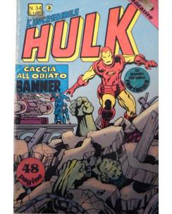 L'Incredibile Hulk n.34 - Il Supereroe della TV! * ed. Corno FU03