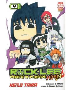Rock Lee - Prodezze di un Giovane Ninja n. 4 di Kenji Taira - 1a ed Planet Manga