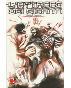L'Attacco dei Giganti n.11 di Hajime Isayama - prima ristampa Edizione Panini