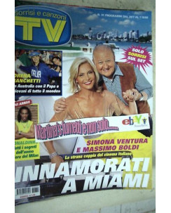Tv Sorrisi e Canzoni 2008 n.31:Baudo Ventura Ferreri