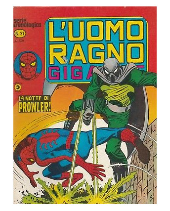 L'Uomo Ragno Serie Cronologica n. 31 - Serie Gigante  ed. Corno 
