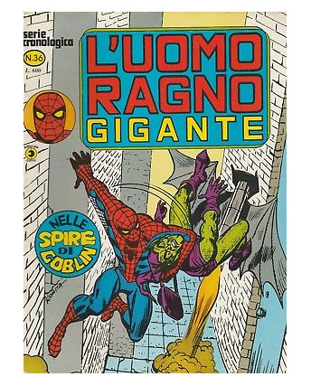 L'Uomo Ragno Serie Cronologica n. 36 - Serie Gigante  ed. Corno 