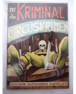 Kriminal n.297 * circuskrimen * ed. Corno