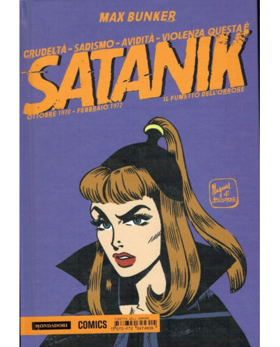 '72 Bunker & Magnus cartonato ed.Mondadori Satanik n.13 ott '70/beb 