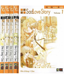 Sad Love Story 1/5 serie COMPLETA di Sang e Geo ed.Flashbook Sconto 50%