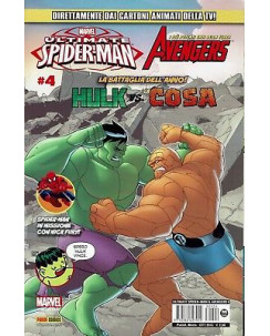 Ultimate  Spider-Man e Avengers  4 la battaglia Hulk Vs la Cosa ed.Panini