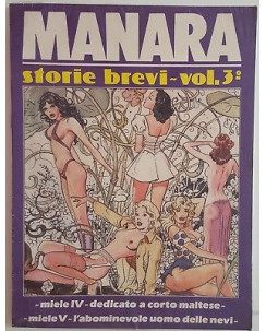 Manara volume brossurato: Storie Brevi vol. 3 BLISTERATO FU04
