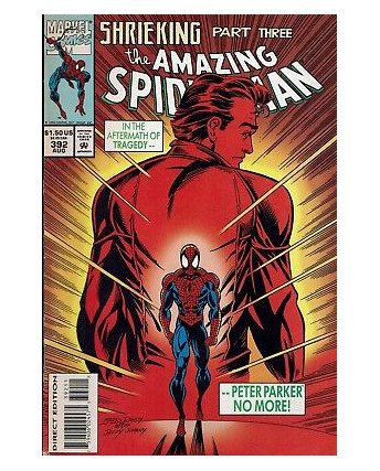 The Amazing Spider-Man 392 ed.Marvel Comics lingua originale OL01