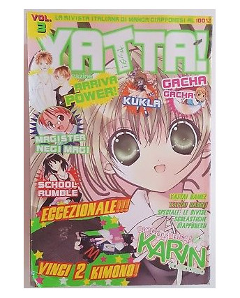Yatta!  3 2004 ed. Play Press [Karin Piccola Dea, Magister Negi Magi, Power!]