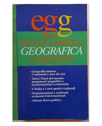 AAVV: EGG Enciclopedia Geografica Garzanti A58