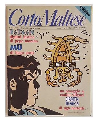 Corto Maltese Anno 9 n. 2 - Pratt, Bertotti CON INSERTO FU02