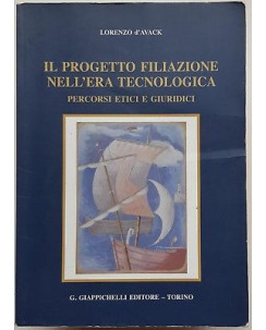 D'Avack: Il Progetto Filiazione nell'Era Tecnologica ed. Giappichelli A54