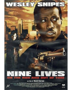 Wesley Snipes: nine lives on the run and out of time DVD NUOVO