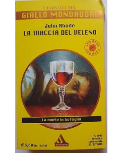 John Rode: La traccia del veleno ed. Classici del Giallo Mondadori A85