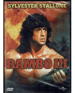 RAMBO III con Sylvester Stallone DVD NUOVO