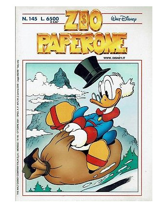 Zio Paperone n. 145 blisterato con allegato di Carl Barks ed.Walt Disney FU14