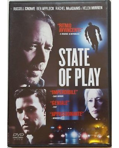 State of play con Russell Crowe, Ben Affleck, Rachel McAdams, Hellen Mirren DVD