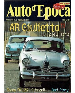 AUTO D'EPOCA  2 feb 2000:AR Giulietta TI Fari story Mugello