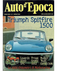 AUTO D'EPOCA  4 apr 2001:Triumph Spitfire 1500 Laverda 1000 SFC
