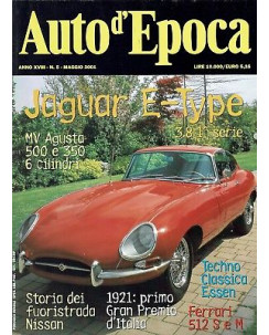AUTO D'EPOCA  5 mag 2001:Jagua E type Mv Augusta Ferrai 512 S M