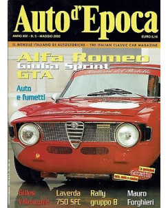 AUTO D'EPOCA  5 mag 2002 con Dylan Dog Diabolik Alfa Romeo Giulia GTA