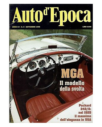 AUTO D'EPOCA  9 set 1998:MGA Packard 243/8
