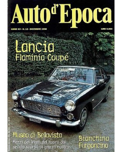 AUTO D'EPOCA 12 dic 1998:Lancia Flaminia Bianchina Furgoncino