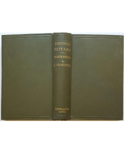 J. Cranstoun: Brooke's Notary [ENG] ed. Stevens and Sons 1925 A85